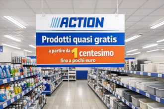 Da Action spuntano nuovi affari: tecnologia, luce, tende e prodotti quasi gratis a partire da 1 centesimo