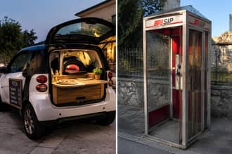 Dopo il successo della Smart pizzeria, un'altra trovata geniale fa diventare famosa una vecchia cabina telefonica