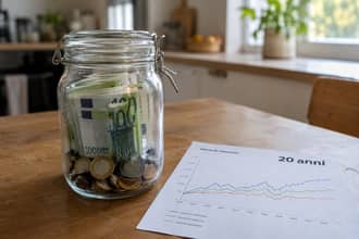 Se si investono 100 euro al mese quanto si pu� guadagnare tra 5-20 anni: fino a 40mila euro