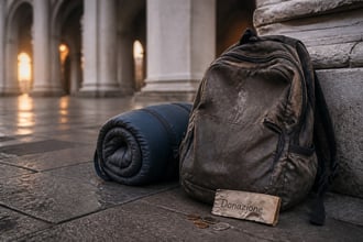 Avevo un milione di euro, li ho donati e vivo per strada da povero: per la prima volta nella mia vita sono contento