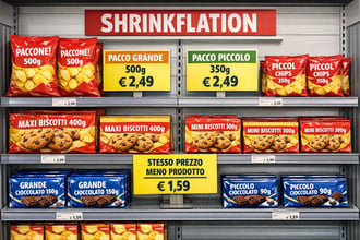 Ho fatto un giro tra supermercati e discount: pacchetti sempre pi� piccoli, prezzi altri e legge shrinkflation non applicata