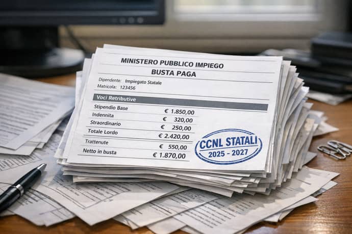 CCNL Statali 2025 2027 aumenti stipendi miglioramenti