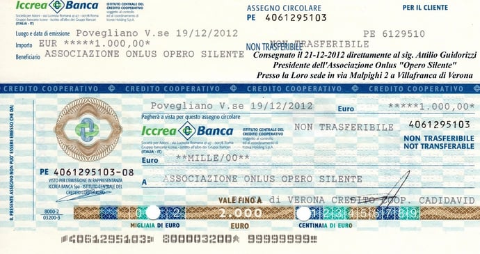 Assegno non trasferibile, cos'� e come funziona?