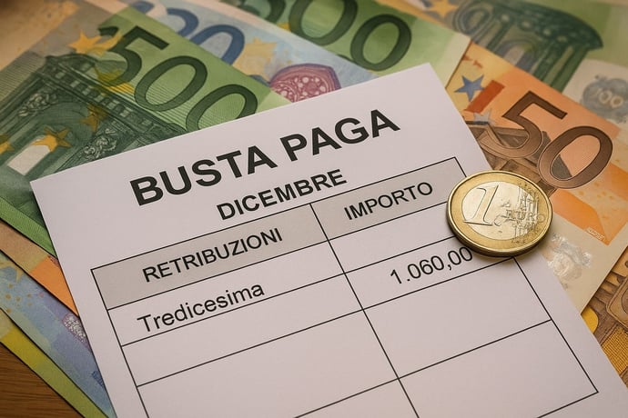 Aumento tredicesima per contratto Nazionale CCNL Turismo e pubblici esercizi. Ec