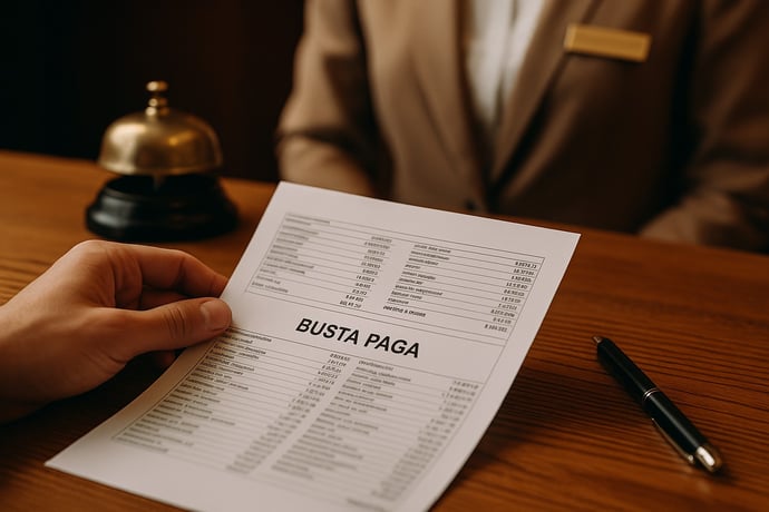 Busta paga del Contratto turismo CCNL 2025. Come leggere le voci
