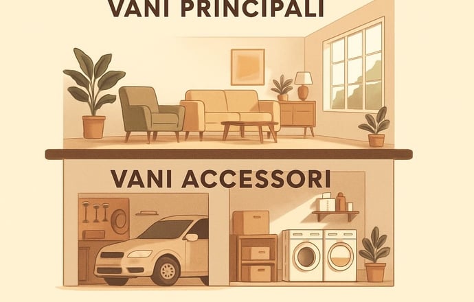 Che cosa sono i vani accessori diretti e indiretti di una casa e come si modific