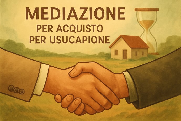 Che cos'� la mediazione obbligatoria per usucapione e come funziona nel 2025