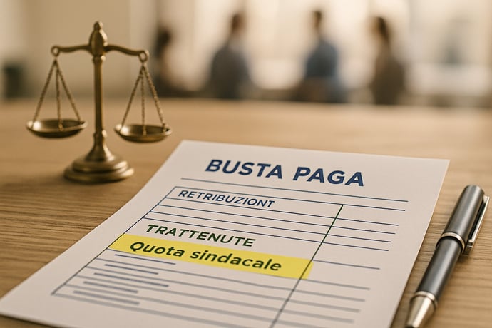 Che cos'� la quota sindacale in busta paga? Significato e spiegazione con es