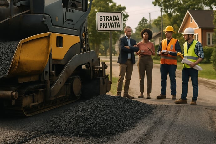 Chi paga una strada privata da asfaltare? Quali sono i prezzi e costi medi nel 2