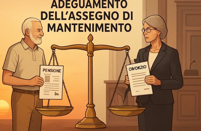 Come cambia l'assegno di mantenimento alla moglie quando il marito va in pension