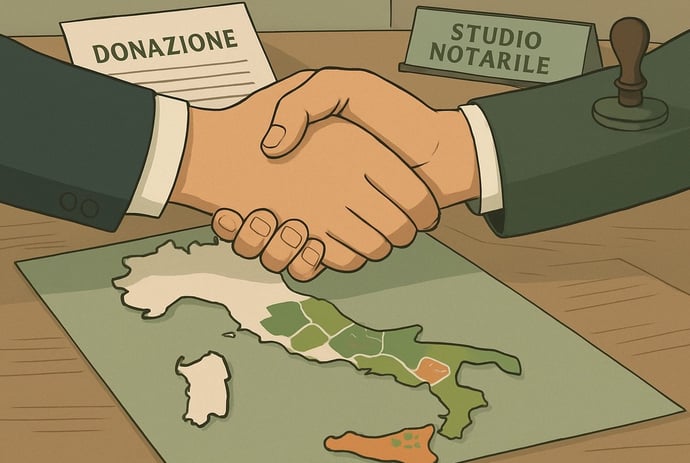 Come fare una donazione di un terreno a figli, parenti o terzi. Le diverse tipol