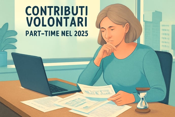 Come versare contributi volontari per lavoro part time, regole 2025