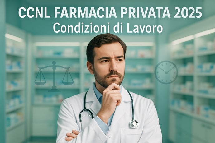 Contratto e CCNL farmacia privata 2025 stipendi, livelli, ferie, permessi, malat
