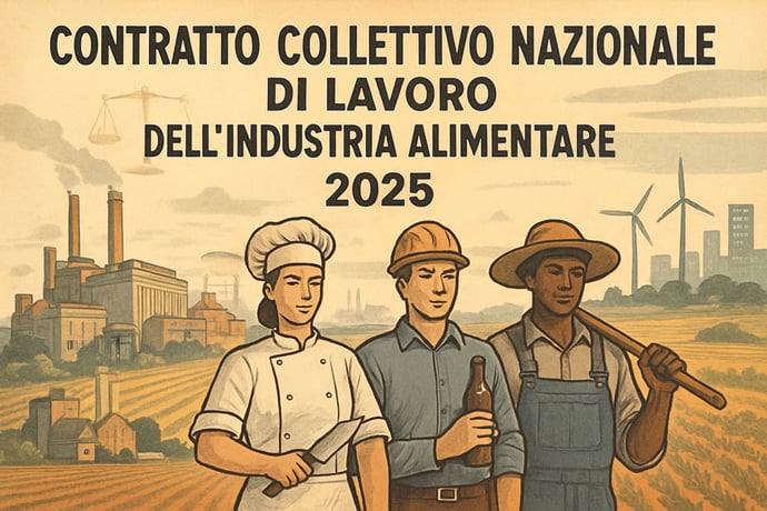 Contratto industria alimentare CCNL 2025 stipendi, livelli, permessi, malattia, 