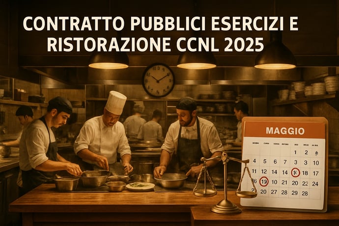 Contratto pubblici esercizi e ristorazione CCNL 2025 orari, turni e pause, reper