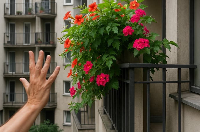 Cosa fare se piante e fiori del tuo vicino di balcone in condominio occupano tua