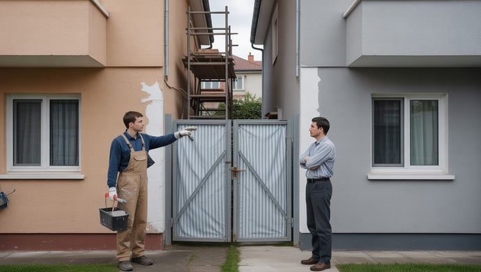 Cosa possa fare se devo fare dei lavori in casa dove serve che il mio vicino fac