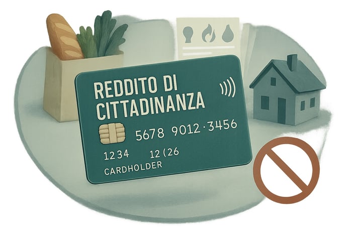 Cosa si pu� pagare con il reddito di cittadinanza. Lista aggiornata 2025
