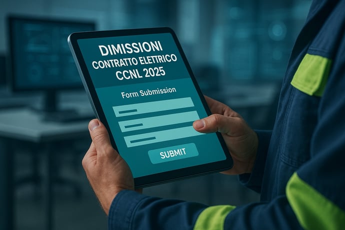 Dimissioni contratto elettrico CCNL 2025 preavviso, tempi e regole	