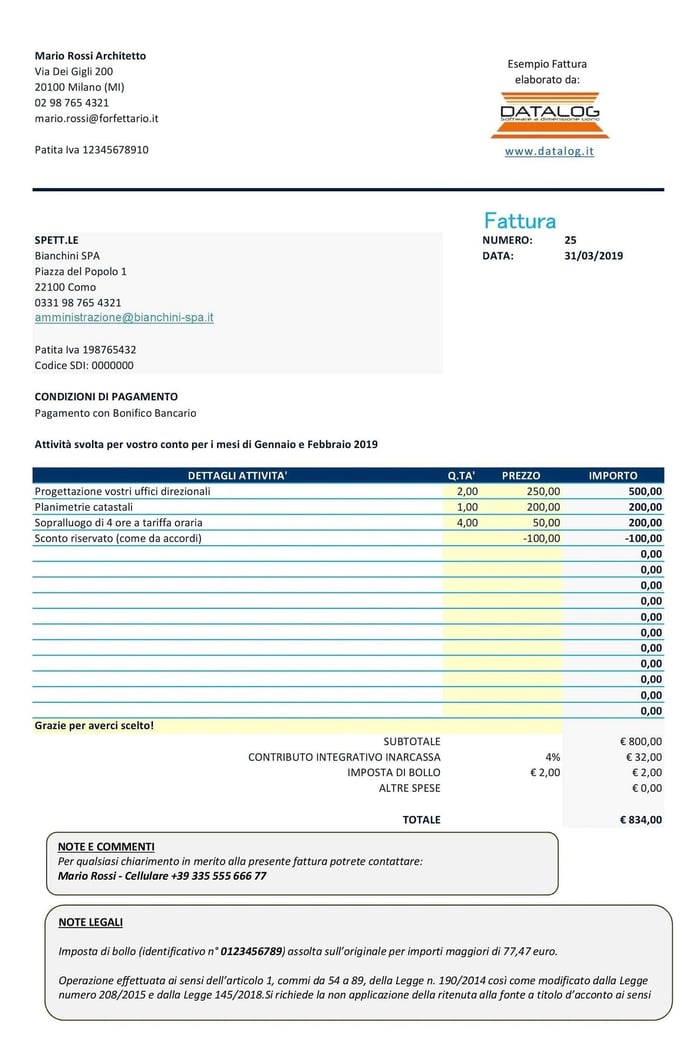 Fattura non registrata o emessa, i rischi