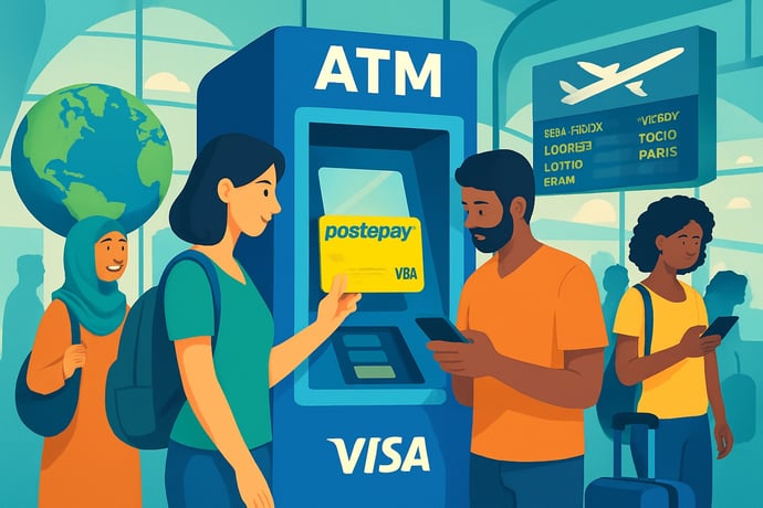 Funziona la Postepay all'estero? E quali sono commissioni e costi di preliev