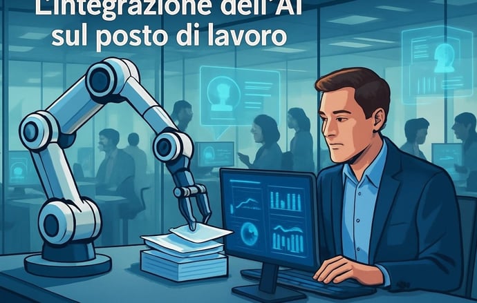 Guida all'intelligenza artificiale per chi lavora come impiegato o in ufficio. C