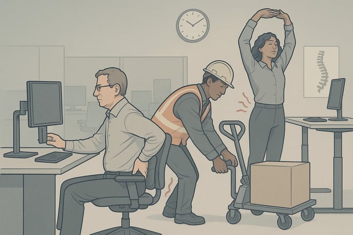 I diritti dei lavoratori con mal di schiena secondo CCNL, normative e sentenze t