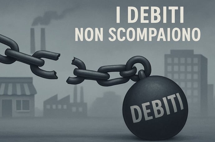 I miei debiti con una azienda, negozio o attivit� scompaiono se viene chiusa o c