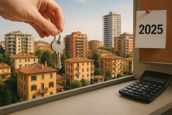 Imu 2025 in contratto affitto transitorio. Calcolo, esempi, regole e agevolazion