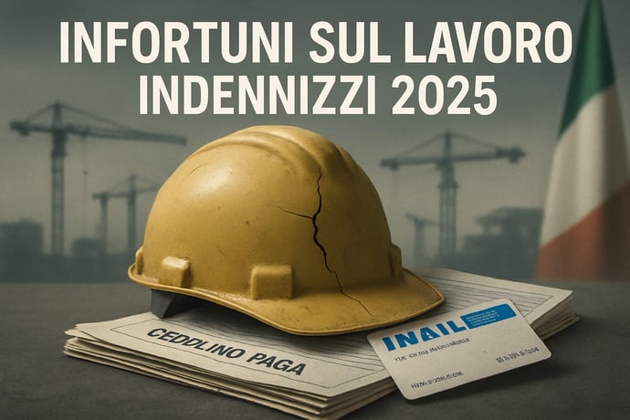 Infortunio sul lavoro 2025, quanto viene pagato. Calcolo in busta paga ed esempi