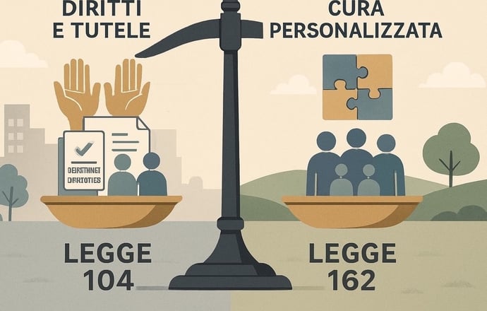 Le differenze tra la legge 104 e la legge 162. Cosa cambia