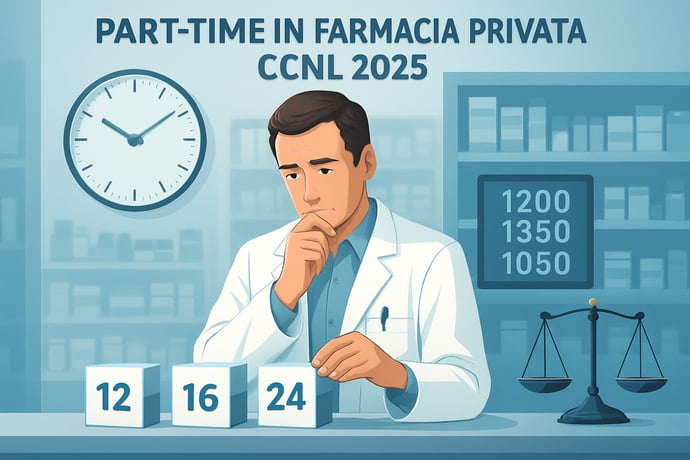 Part time Contratto farmacia privata CCNL 2025 ore massime e minime, durata, sti