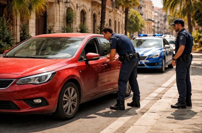 Quando la polizia ferma solo per il colore della targa: regole e curiosit�