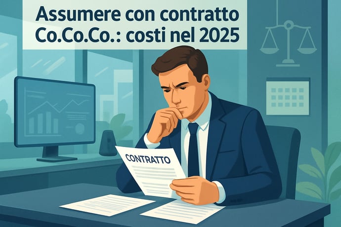 Quanto costa assumere con un contratto Co.Co.Co. per una azienda in media nel 20