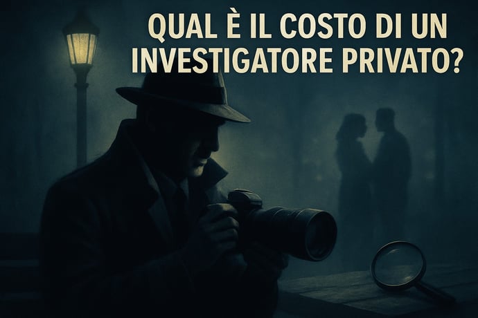 Quanto costa un investigatore privato, spesa media e costi 2025 al giorno o a se