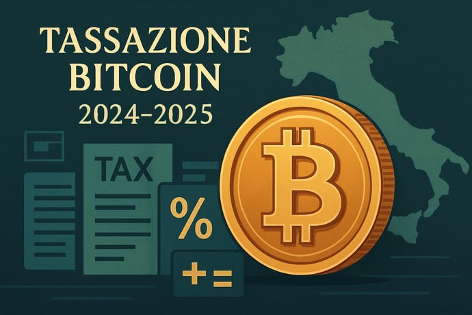 Quanto si paga di tasse su guadagni avuti con Bitcoin nel 2024-2025 in Italia