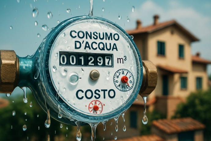 Quanto si paga mediamente nel 2025 di bolletta dell'acqua al mese e in un an