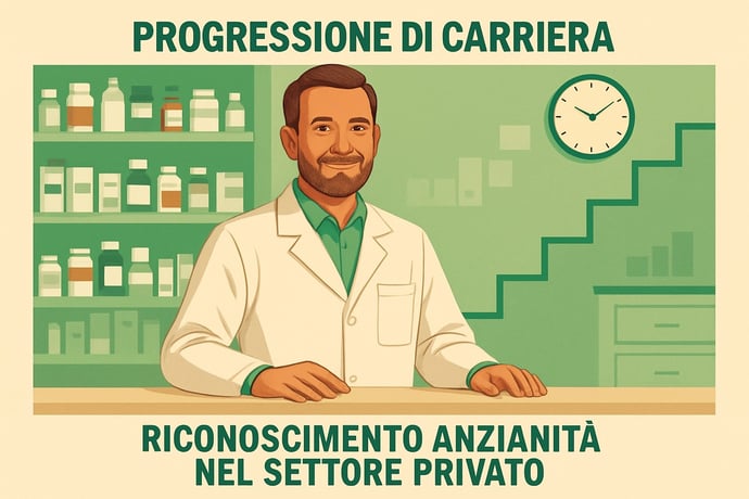 Scatti anzianit� contratto farmacia privata CCNL 2025 ogni quanto avvengono e di