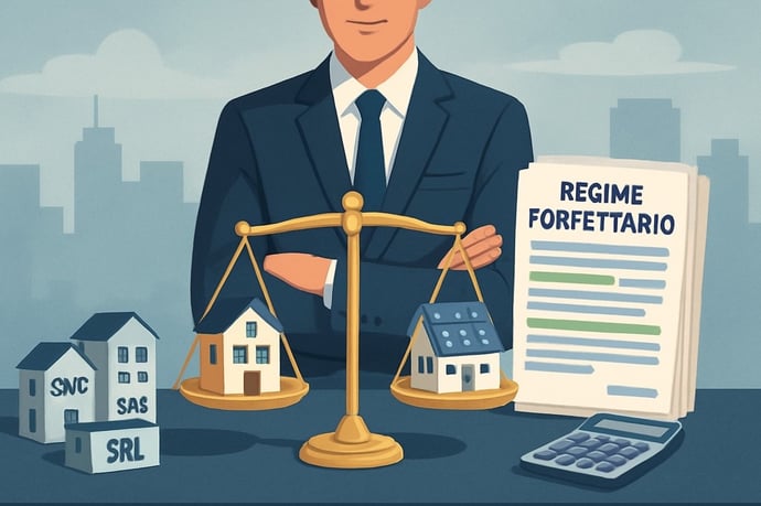 Se ho una partita iva forfettaria posso avere anche una societ� o una quota? Reg