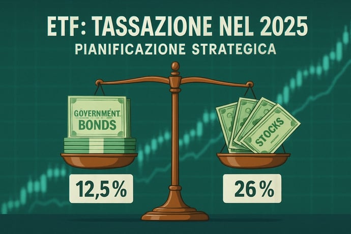Tassazione Etf 2025, quanto si paga di imposte. Calcolo ed esempi