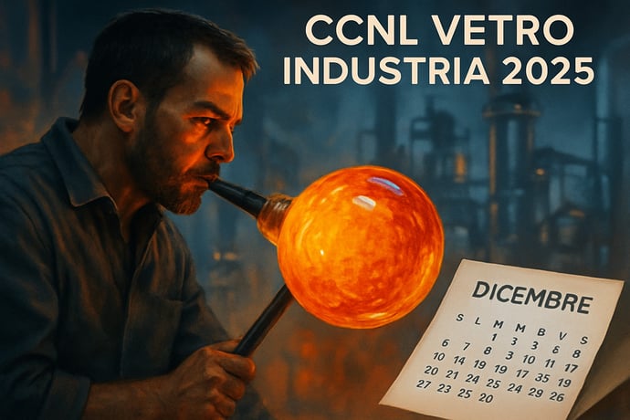 Tredicesima e quattordicesima contratto vetro industria CCNL 2025 ci sono?