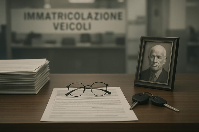 Tutti i passaggi burocratici da adempiere quando muore intestatario auto obbliga
